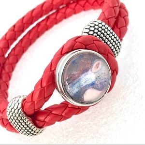 Bracelet leather Noosa Handmade 20mm snap SB20